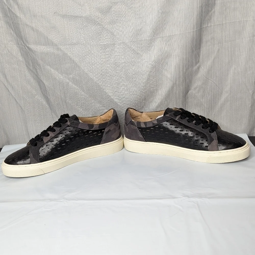 G.I.L.I. Sneakers Lace-up Perforated Adalie Black Shoes Women's Size 5M NIB NEW